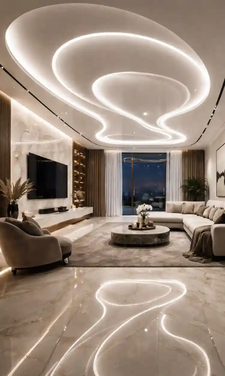 Натяжные потолки в Лунинце под ключ