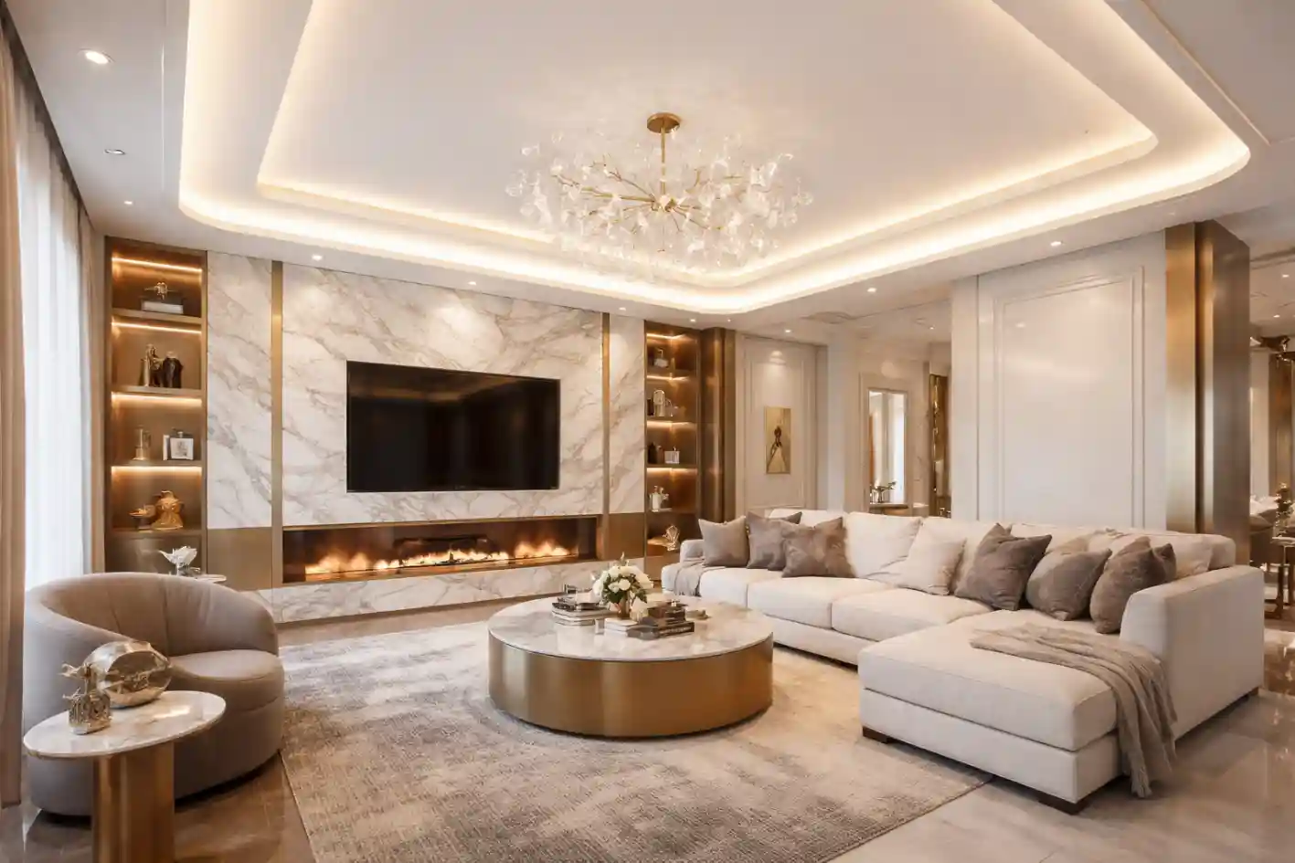 Парящие натяжные потолки в Пинске